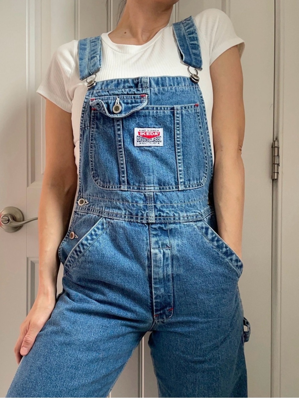 Vintage IKEDA Classic Blue Denim Women’s Overalls